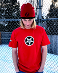Godless Industries - The Red / Black Two Tone Knit Beanie