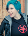 Godless Industries Black Tee Shirt Front