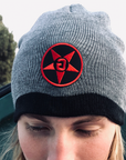 Godless Industries - The Grey / Black Two Tone Knit Beanie
