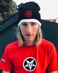 Godless Industries - The Black / White Two Tone Knit Beanie