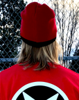 Godless Industries - The Red / Black Two Tone Knit Beanie