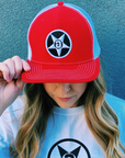 Godless Industries - The Red/White Snapback Hat