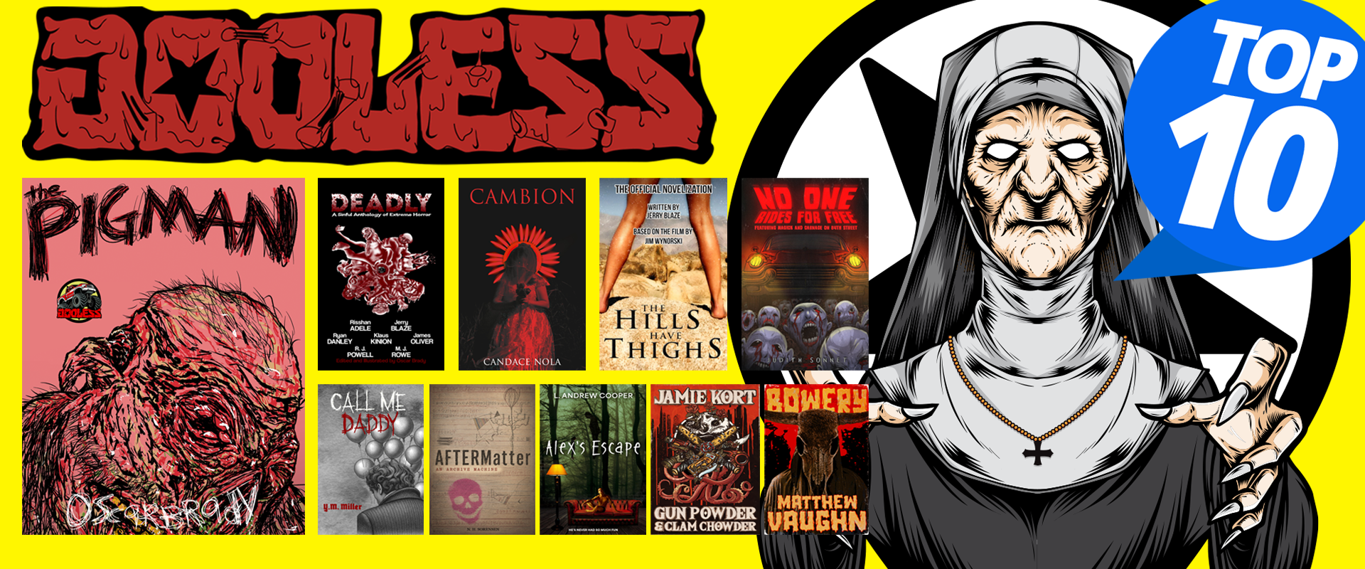 Horror books godless extreme horror books indie horror books underground horror books independent horror books splatterpunk horror books