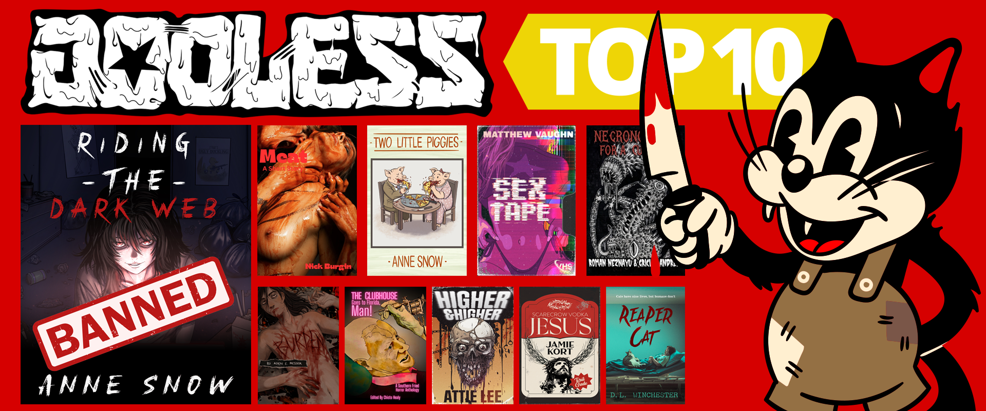 Horror books godless extreme horror books indie horror books underground horror books independent horror books splatterpunk horror books