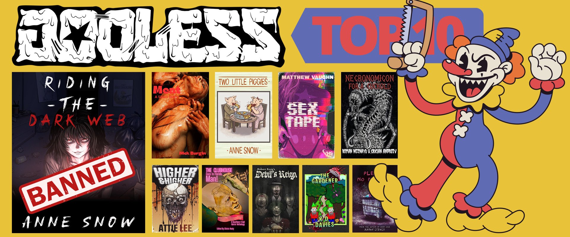 Horror books godless extreme horror books indie horror books underground horror books independent horror books splatterpunk horror books