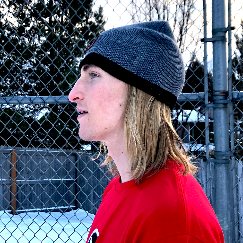 Godless Industries - The Grey / Black Two Tone Knit Beanie