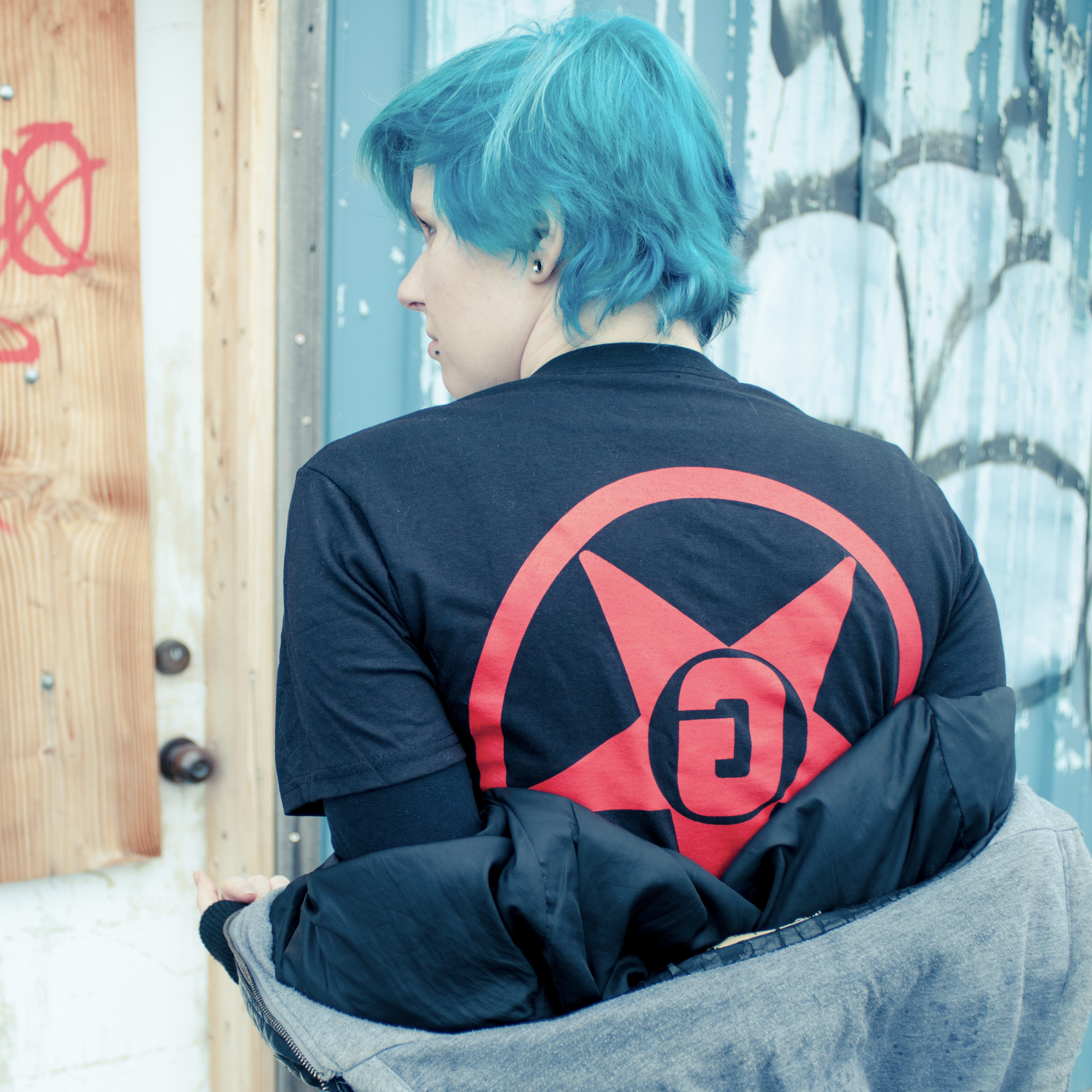 Godless Industries Black Tee Shirt Back