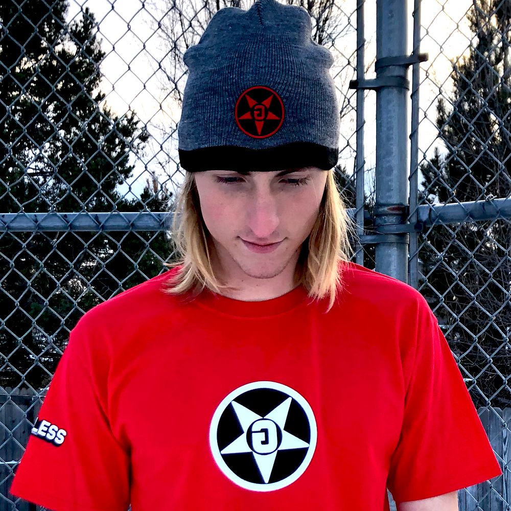 Godless Industries - The Grey / Black Two Tone Knit Beanie