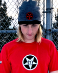 Godless Industries - The Grey / Black Two Tone Knit Beanie