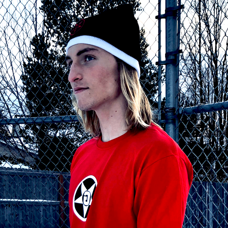 Godless Industries - The Black / White Two Tone Knit Beanie