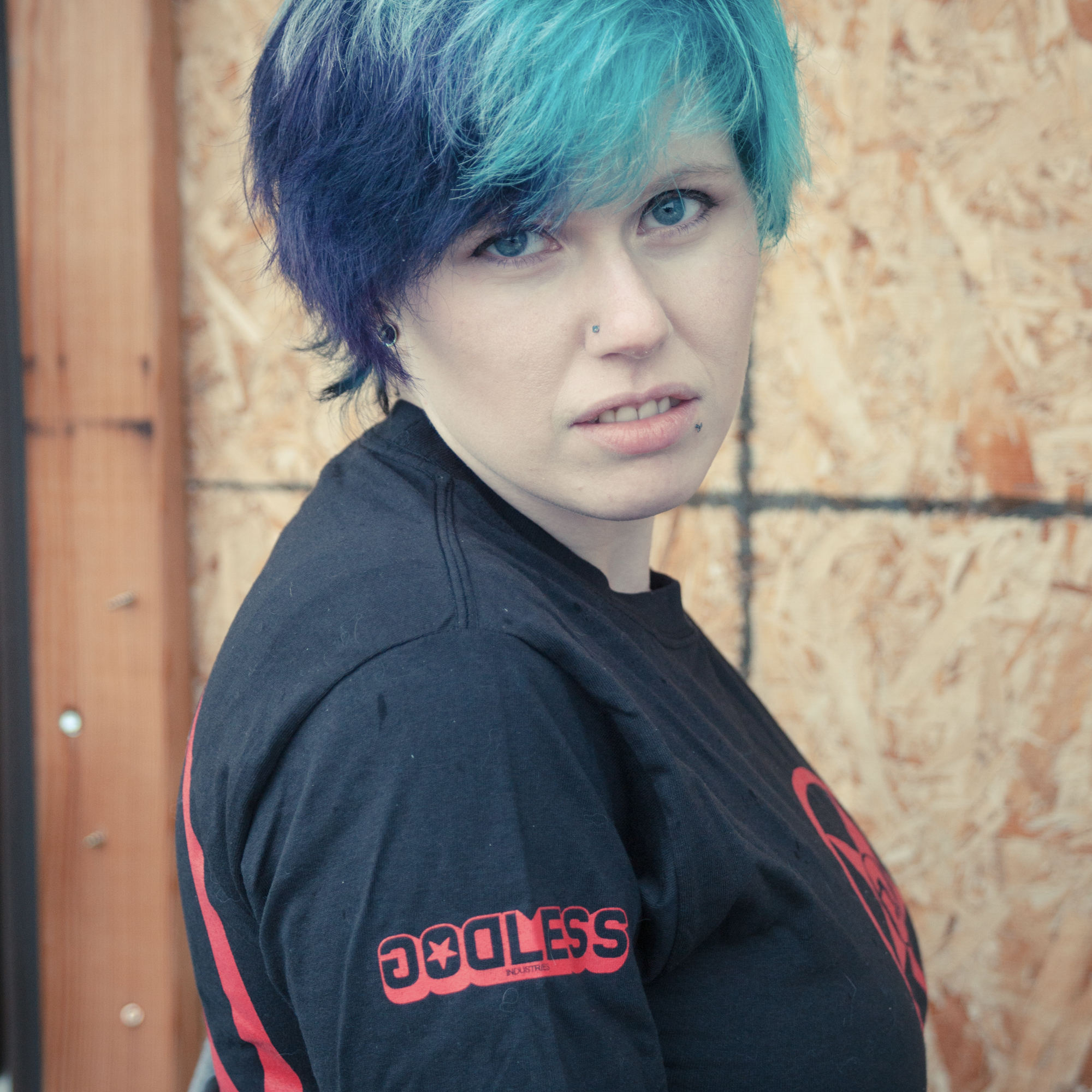 Godless Industries Black Tee Shirt Sleeve