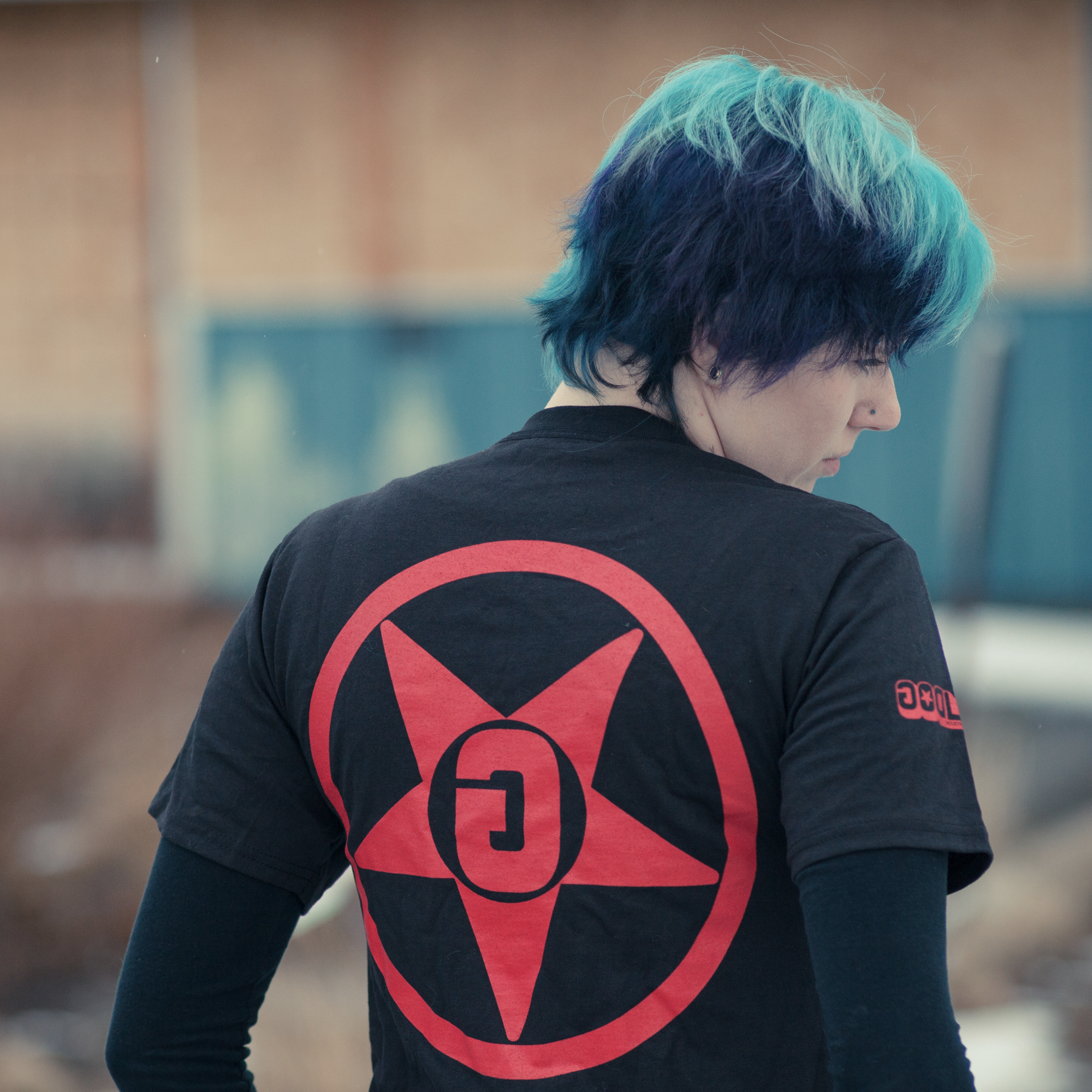 Godless Industries Black Tee Shirt Back