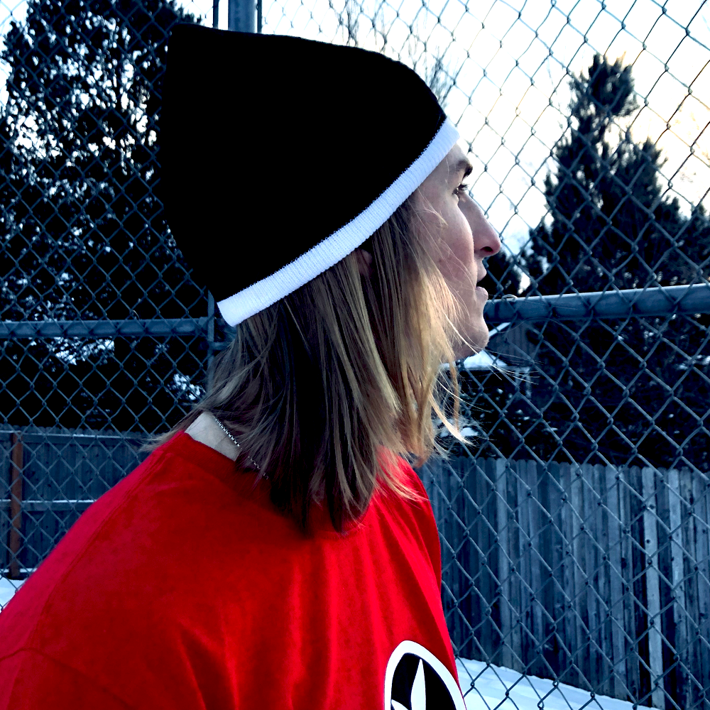 Godless Industries - The Black / White Two Tone Knit Beanie