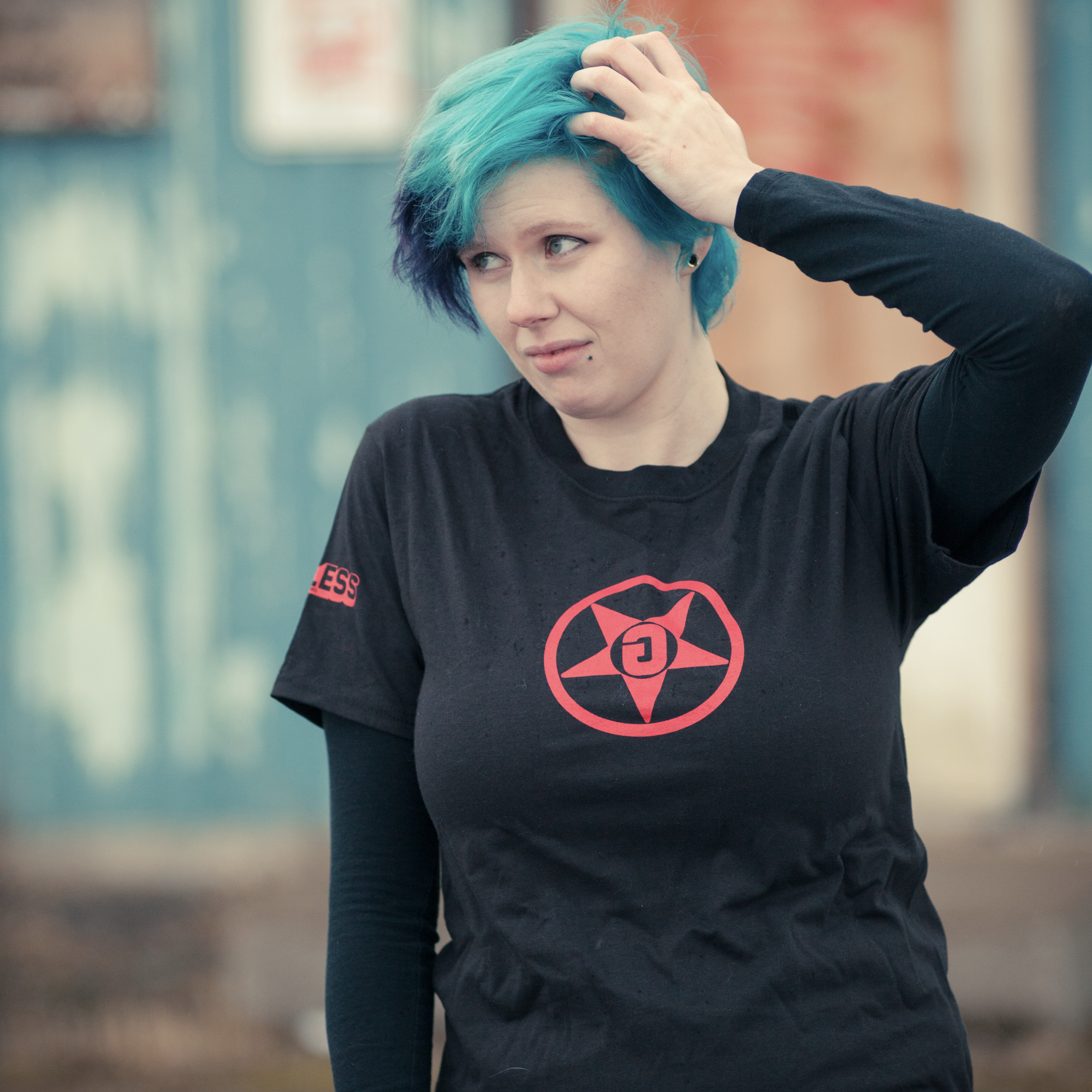 Godless Industries Black Tee Shirt Front