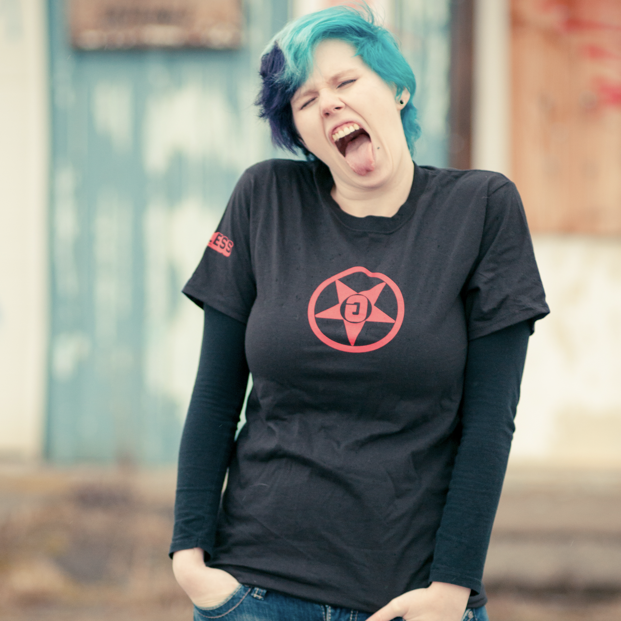 Godless Industries Black Tee Shirt Front
