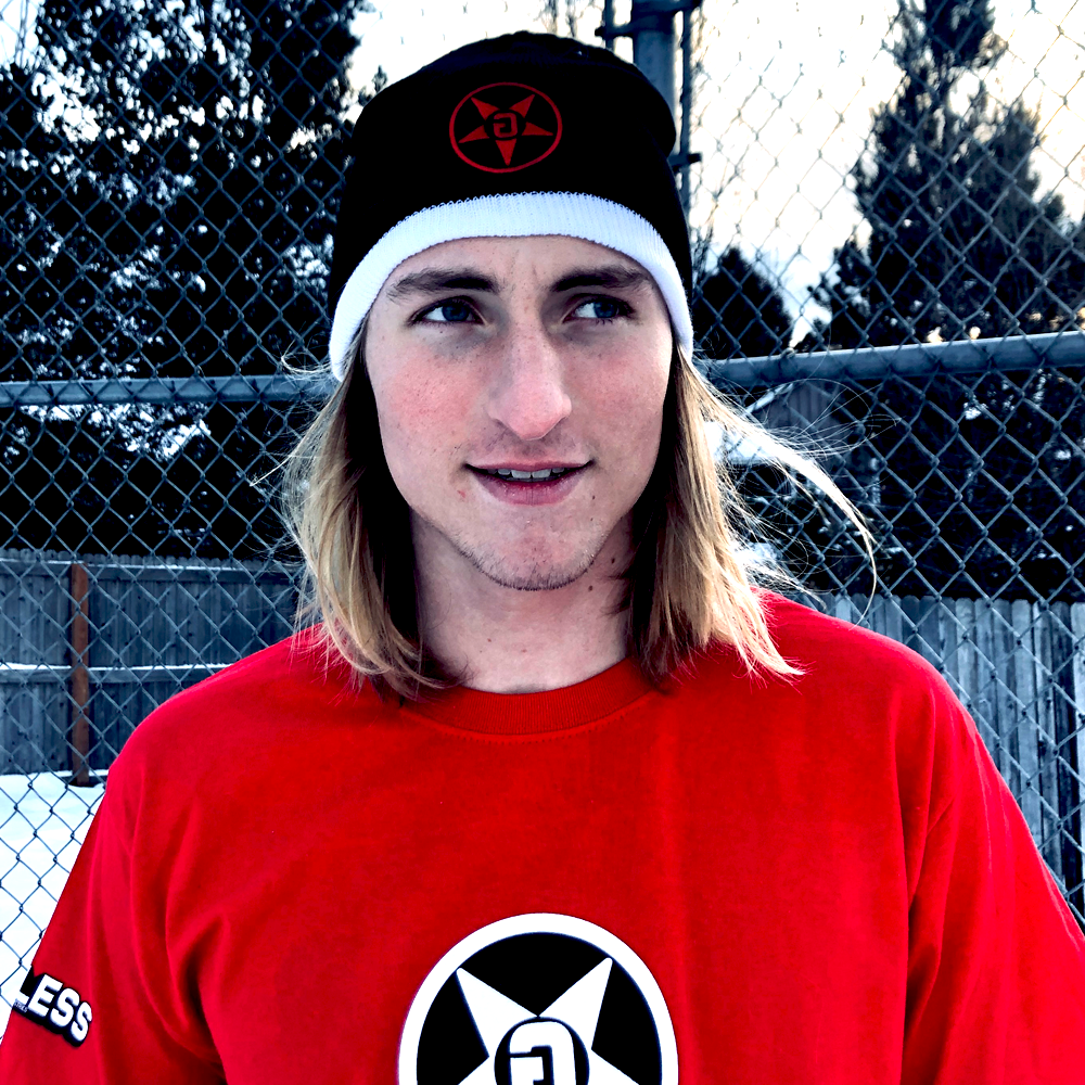 Godless Industries - The Black / White Two Tone Knit Beanie