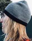 Godless Industries - The Grey / Black Two Tone Knit Beanie