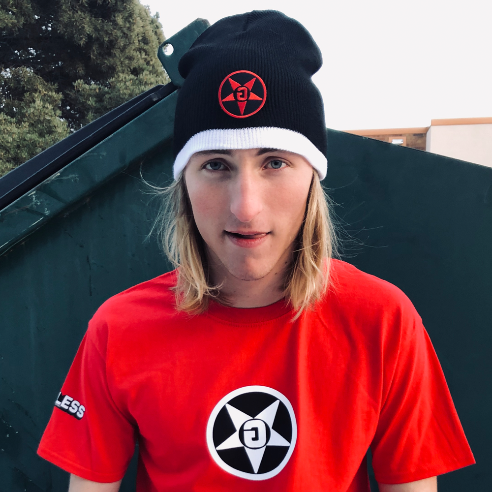 Godless Industries - The Black / White Two Tone Knit Beanie