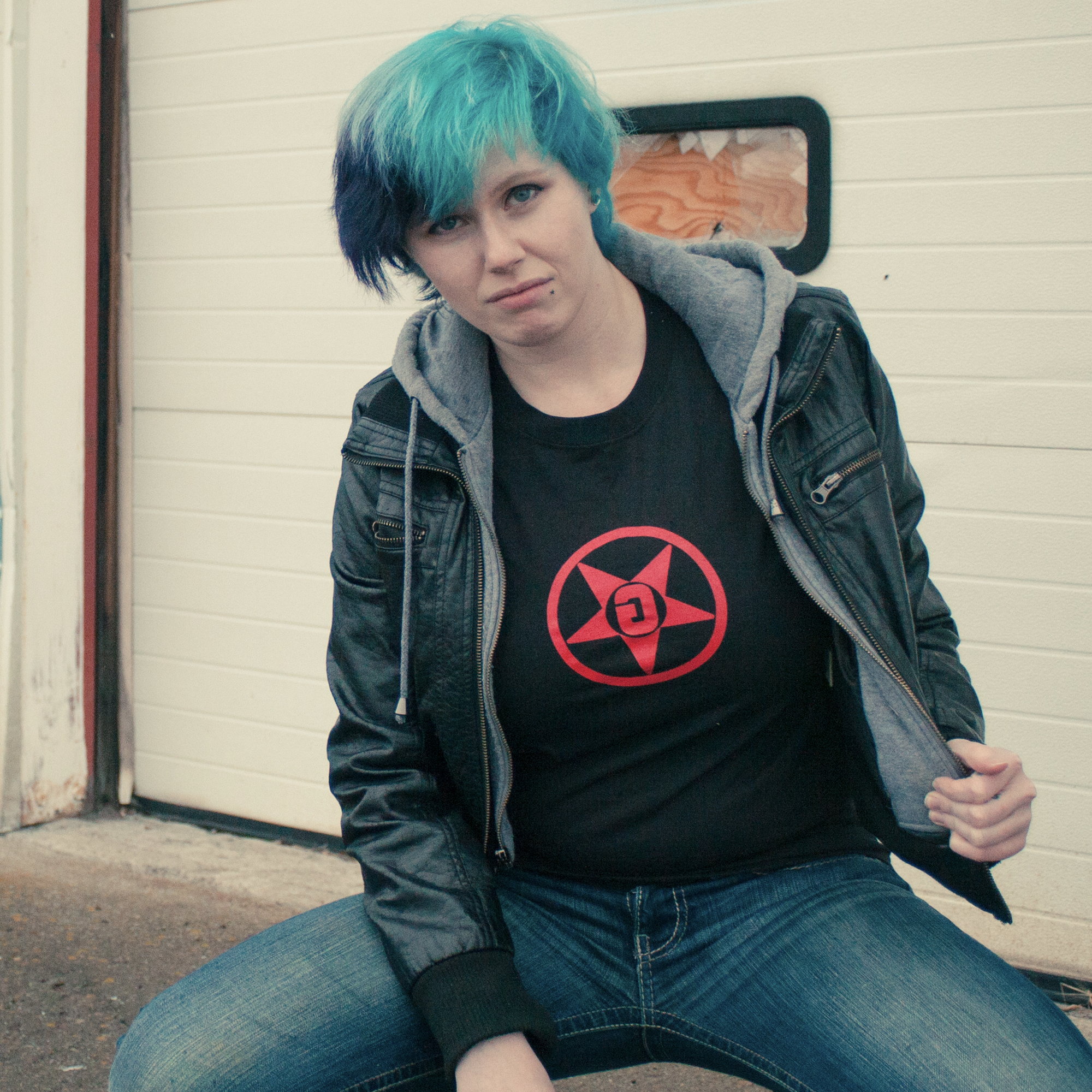 Godless Industries Black Tee Shirt Front