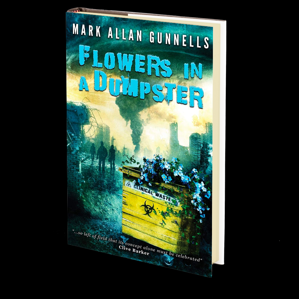 Flowers in a Dumpster by Mark Allan Gunnells