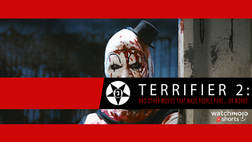 Godless Shorts on WatchMojo #8: Terrifier 2: Other Movies That Made People Puke... Or Worse! #shorts