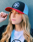Godless Industries - The Black/Red/White Snapback Hat