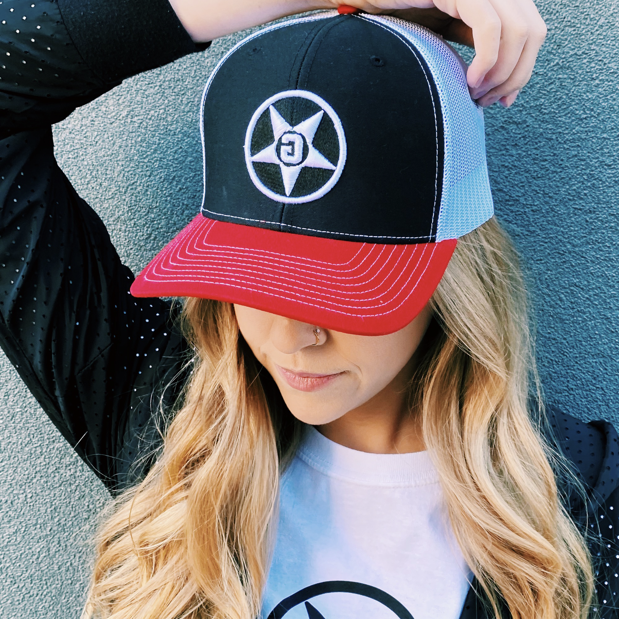 Godless Industries - The Black/Red/White Snapback Hat