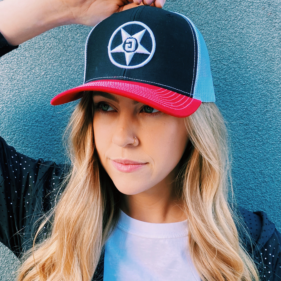 Godless Industries - The Black/Red/White Snapback Hat