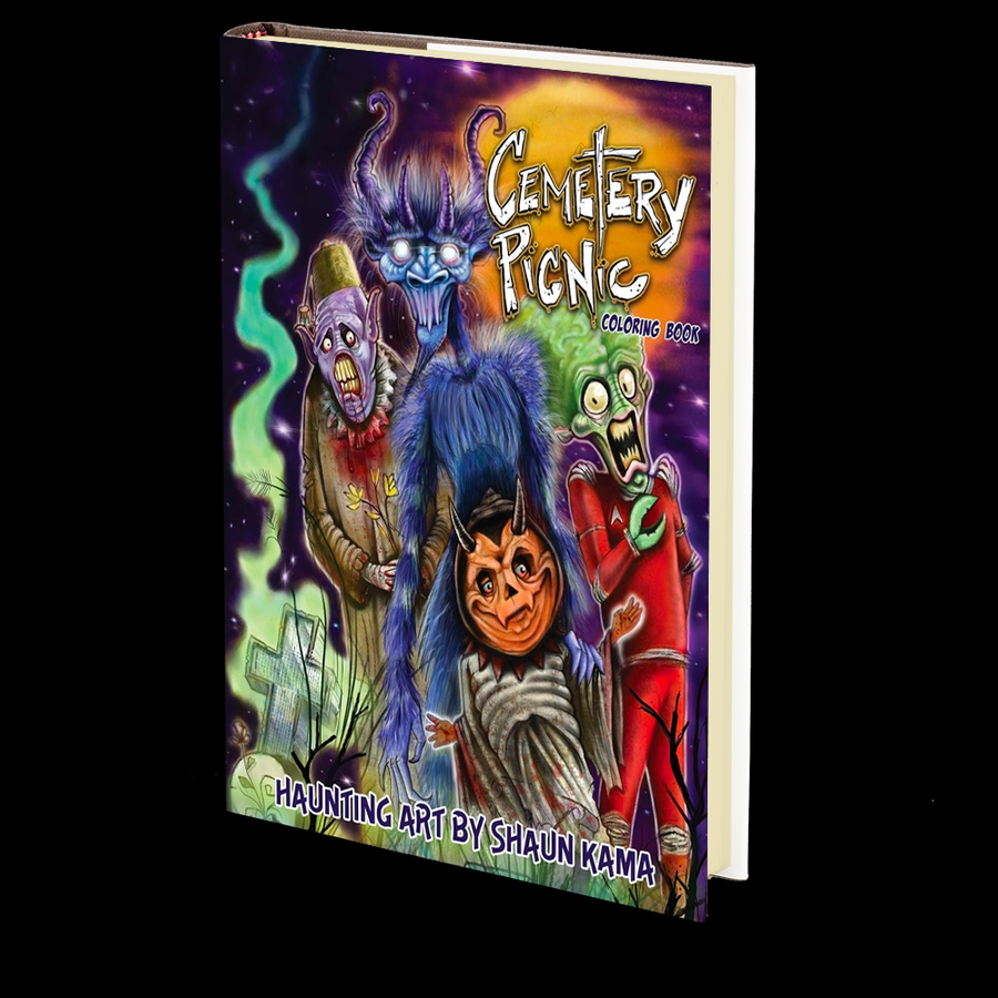 Cemetery Picnic Coloring Book by Shaun Kama