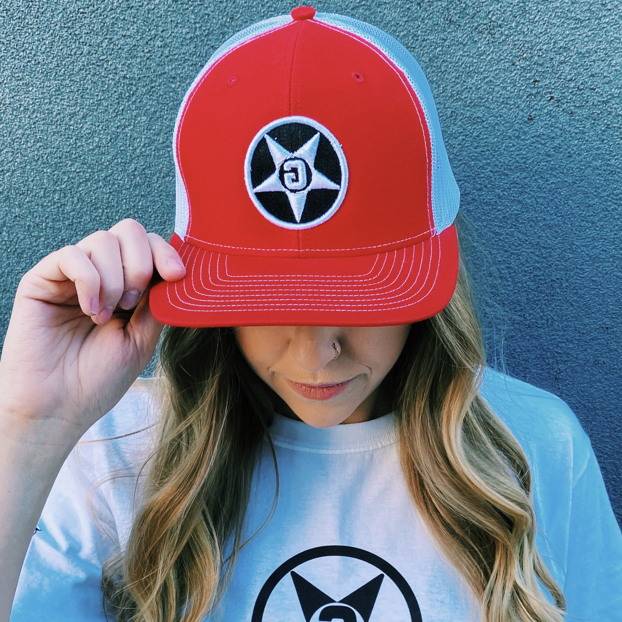 Godless Industries - The Red/White Snapback Hat